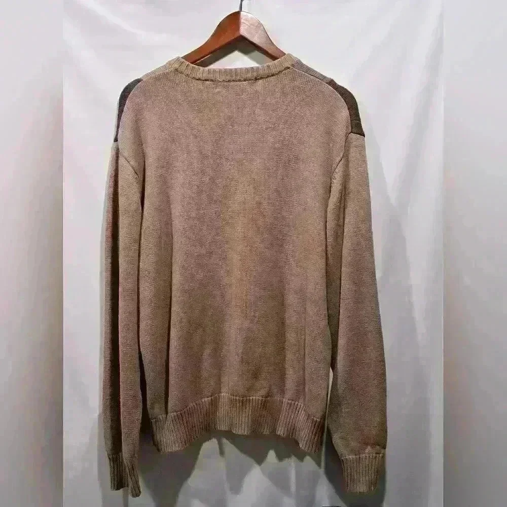 Multicolored Oscar de la Renta XL sweater. 55/45 cotton/acrylic - Picture 2 of 2